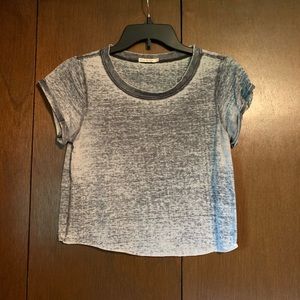 Marbled Grey Crop Top